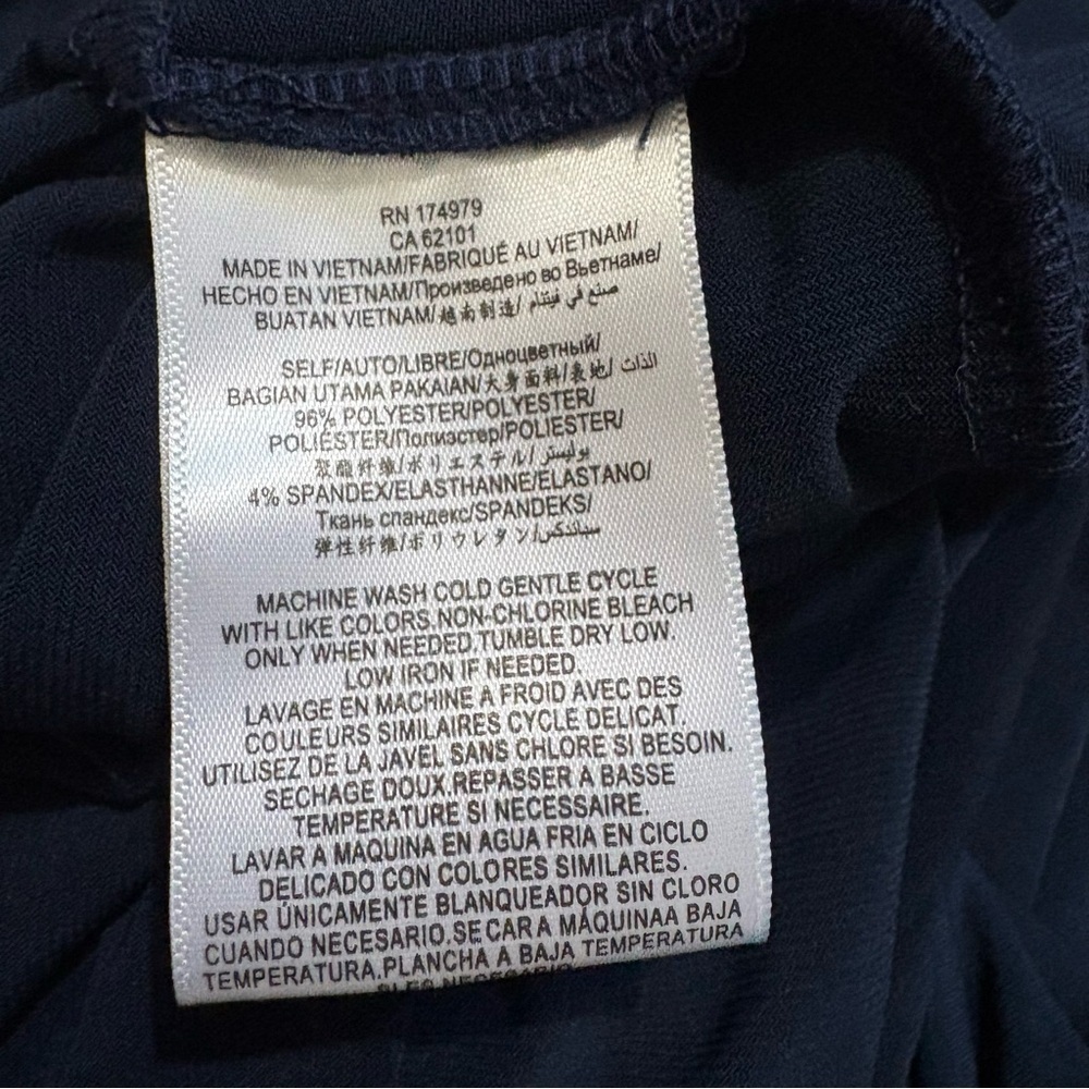 BCBGeneration Navy Blue Mini Dress Pockets Sz S Racerback Adjustable Straps - Picture 8 of 8